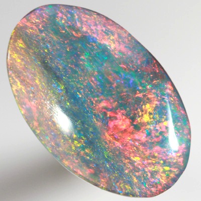 SOLID SEMI BLACK OPAL Unusual play of colour, very bright and colourful! SEE VIDEO